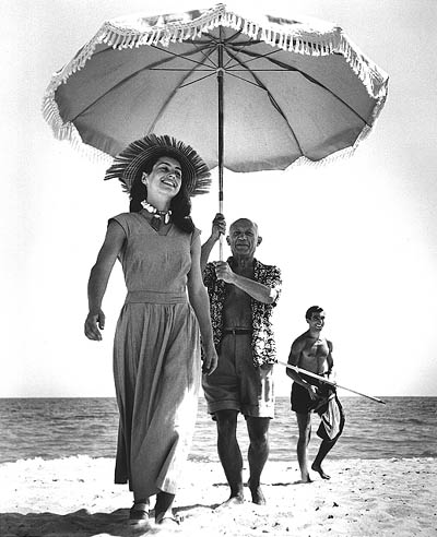 Picasso and Francoise Gilot,1948