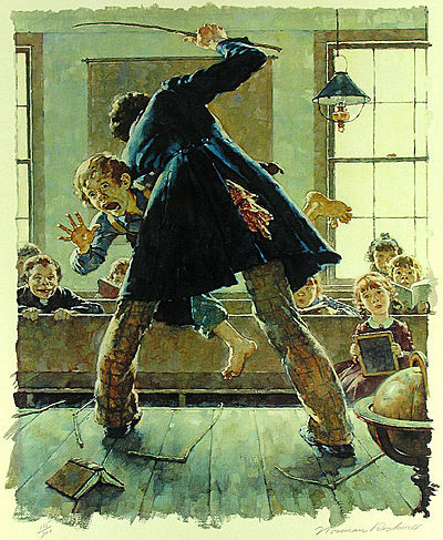 Tom Sawyer Punished ( Norman Rockwell )