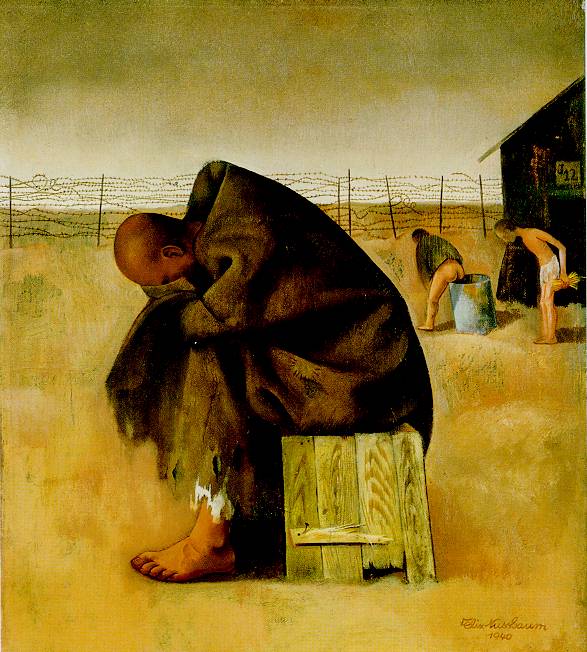 Felix Nussbaum, In The Camp, 