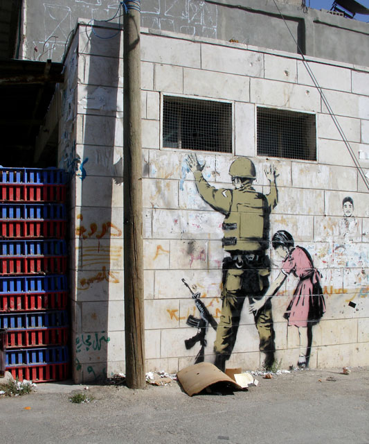 Banksy, Soldier,Santa's Ghetto Bethlehem,2007