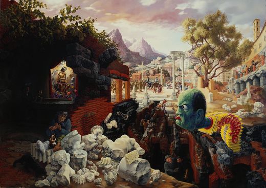 Peter Blume ( 1906-1992 ) The Eternal City. completed 1937