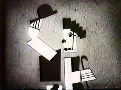 chaplin11 Chaplin, portrait by Fernand Leger from Ballet mechanique