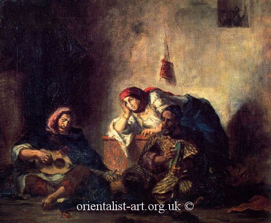 Delacroix. Jewish Musicians at Mogador ( 1847 )