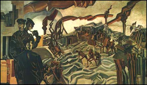 Wyndham Lewis, A Battery Shelled. 1919