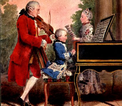 Leopold Mozart and son Wolfgang