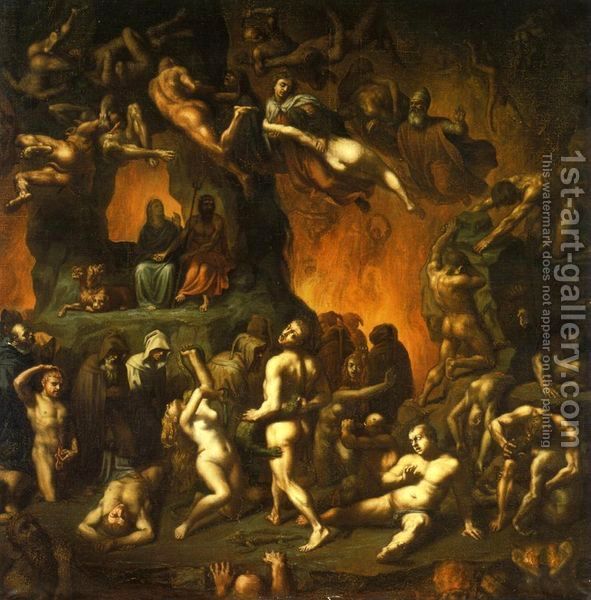 Paul Chenavard ( 1807-1895 ), Dante's Inferno