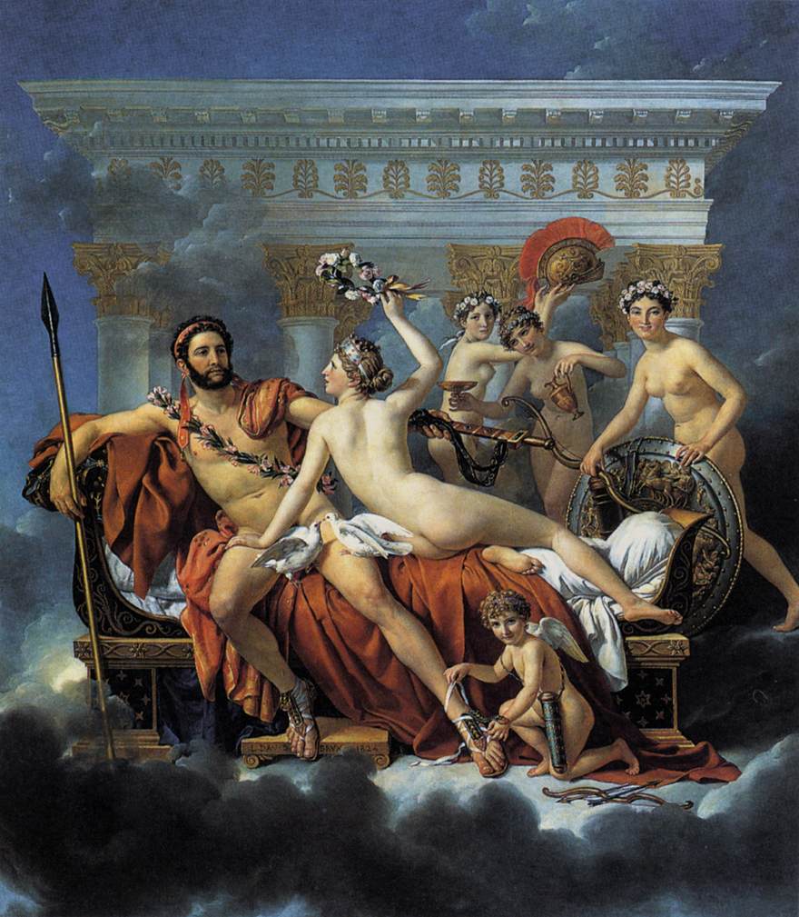 David7 David. Mars Disarmed by Venus and the Graces. 1824