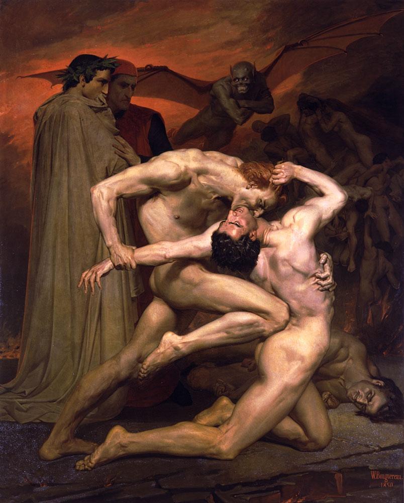 Dante & Virgil. William Adolphe Bourguereau. 1850