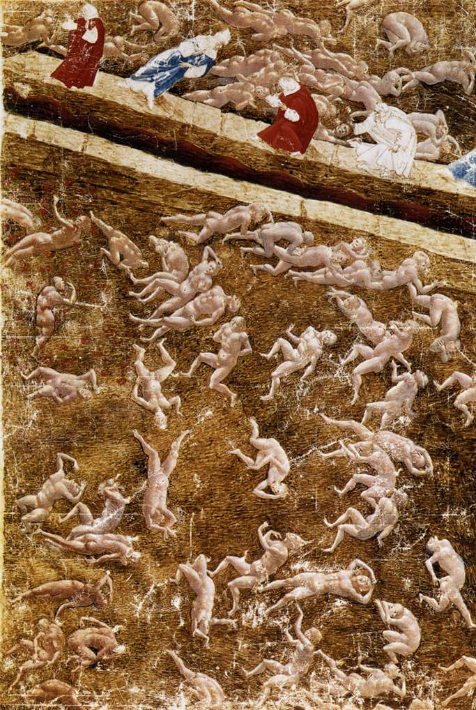 dante6 Botticelli, Illustration to Divine Comedy, 1480
