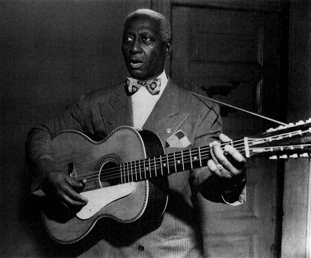 Leadbelly with 12-String guitar