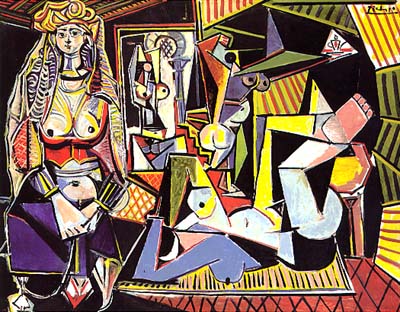 Picasso. Women of Alger, Version ''O''.1955. ''Another woman who played a large part in Picasso's life and his art, Jacqueline Roque, his second wife, figures in a group of four paintings based on Delacroix's Women of Algiers. The Ganzes bought the entire series of 15 works from Picasso in 1956 for $212,500, and subsequently sold 11 of them to dealers and museums. The top lot in this group, Picasso's final version of Women of Algiers (1955), features a portrait of Jacqueline in harem costume, and carries an estimate of $10 million-$15 million.''
