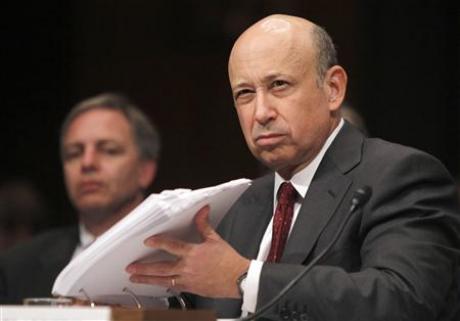 (Reuters) - Goldman Sachs Chief Executive Lloyd Blankfein said he has not thought about resigning amid accusations the firm helped inflate the housing bubble and then made billions off the market's collapse.
