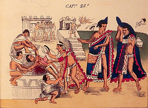 Aztec human sacrifice