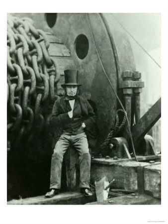 Isambard Kingdom Brunel and the Launching Chains of the Great Eastern, c.1857 by Robert Howlett
