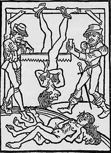 heresy10 ''Today’s “sanctioned” torture techniques are designed to cause psychological or emotional distress, with some limited physical hardship. But the devices used in the Middle Ages were truly frightening to behold, and there were more than a few people in those days who enjoyed conjuring the most gruesome devices.''