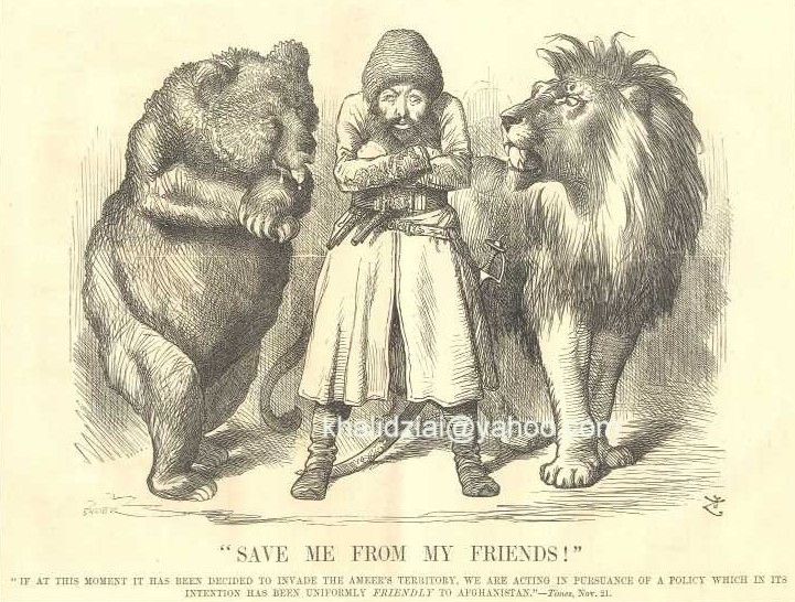 The Great Game. ''The strategic conflict, called “The Great Game or Big Game”, between the expanding  British and Russian Empires significantly influenced Afghanistan during the 19th  century.''