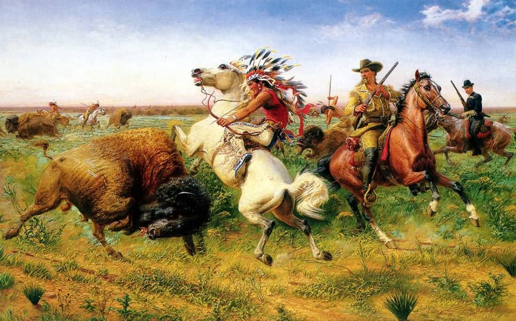 Louis Maurer : The Great Royal Buffalo Hunt