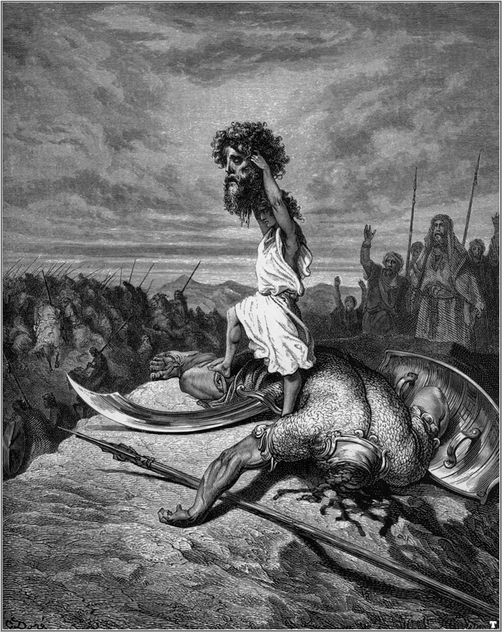 David and Goliath, Gustave Dore