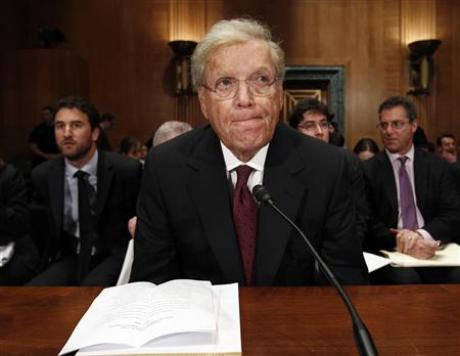 ''The 76-year-old showed little emotion at the hearing, giving no hint of his reputation for profane and hot-headed outbursts during nearly 15 years at the helm of the company before stepping down in January of 2008.  Commission Chairman Phil Angelides said Bear Stearns seemed to have taken on an extraordinary level of risk involving high leverage, a concentration in mortgage-backed securities and short-term funding of its operations.  "There's a form of financial Russian roulette that Bear Stearns was playing along with other investment banks," said Angelides.