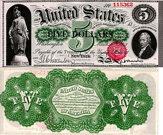 ''President Lincoln began the printing of $450,000,000 worth of new bills. These bills were printed in green ink on the reverse side, in order to distinguish them from other bills in circulation, and were called, “Greenbacks” (below). These were printed at no interest to the Federal Government and were used to pay the troops and purchase their supplies. President Lincoln would be the last President to issue debt free United States notes, and on this subject he stated, “The Government should create, issue and circulate all the currency and credit needed to satisfy the spending power of the Government and the buying power of consumers. The privilege of creating and issuing money is not only the supreme prerogative of Government, but it is in the Government’s greatest creative opportunity. By the adoption of these principles…the taxpayers will be saved immense sums of interest. Money will cease to be master and become the servant of humanity.”   Read more: http://www.fairloanrate.com/2009/02/09/a-brief-history-of-banking-system/#ixzz0muWHFW2t  Under Creative Commons License: Attribution Share Alike
