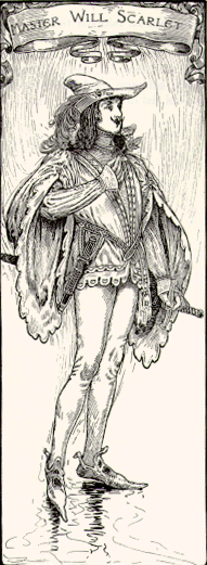 ''One ballad says that Robin Hood met a stranger dressed in scarlet silk. Naturally, they got into an argument. The argument lead to a broadsword fight. The stranger won, of course.''