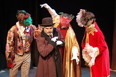In this tragicomedy, two ancient folk tales occur. One involves the moneylender Shylock, a vengeful, greedy creditor, who literally seeks a pound of flesh from the generous and faithful merchant Antonio, for whom the play is named. The other folk tale involves a marriage suitor's choice among three chests and thereby winning his (or her) mate.