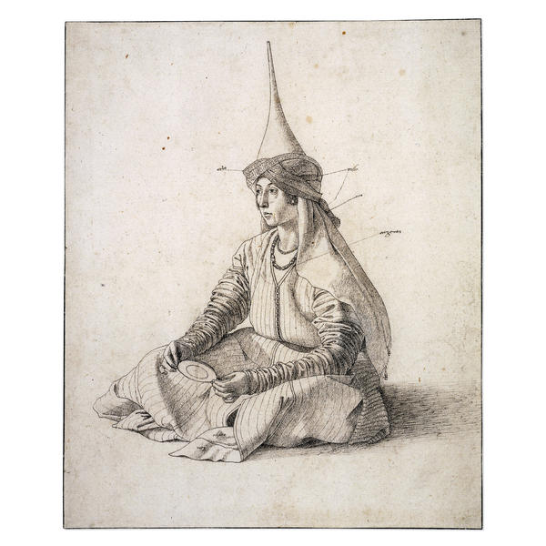 livingpast.com Turkish woman . ''Drawing by Gentile Bellini, late 15th Century. Image captured from the British Museum web site.''