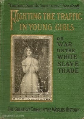 ''The media today loves a good story about a white woman in peril. Whether it be the kidnapping of a little white girl or the murder of a middle-class white mother, the media makes sure we know about it. It shouldn't be too surprising that turn-of-the-century books fixated on the white woman's peril as well. They too didn't care much for the plight of minorities or minority women, and in fact, by using the word "white slave trade," they explicitly exclude non-whites from their concerns.''