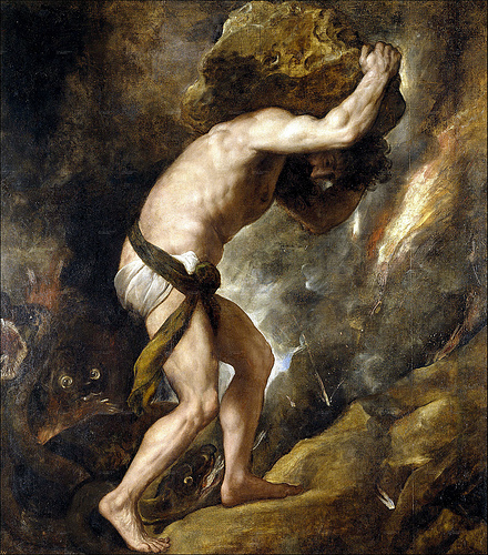 Sisyphus. Titian