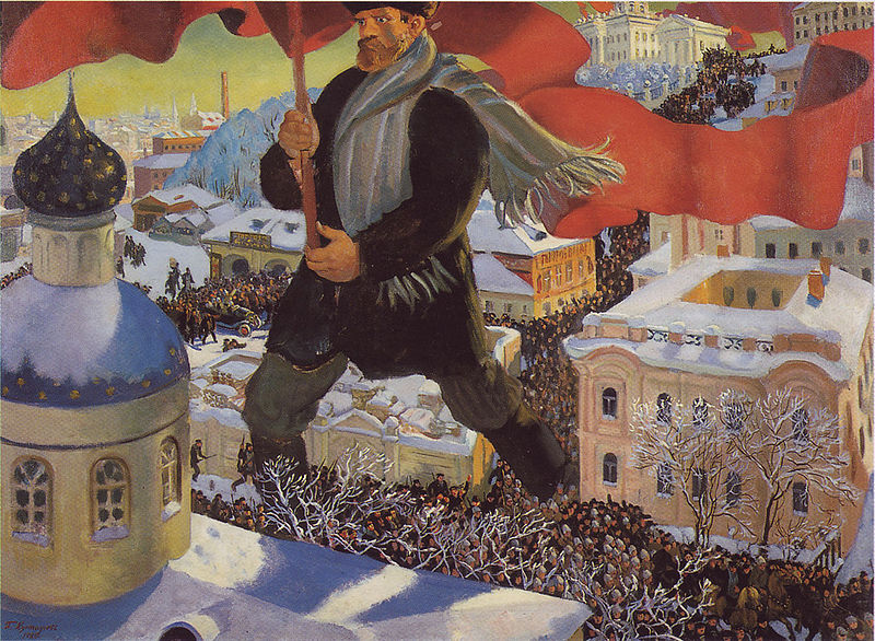 The Bolshevik. 1920. Boris Koustodiev. 