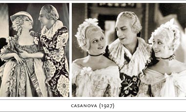 Casanova (1927) Also known as Casanova, the Prince of Adventure and The Loves of Casanova France, Black and White and Color, Silent Directed by Alexandre Volkoff Screenplay by Norbert Falk, Ivan Mosjoukine and Alexandre Volkoff