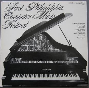 This site features the full audio from the rare LP record First Philadelphia Computer Music Festival, published by Creative Computing in 1979.  The First Philadelphia Computer Music Festival was held August 25, 1978 as part of the Personal Computing '78 show.