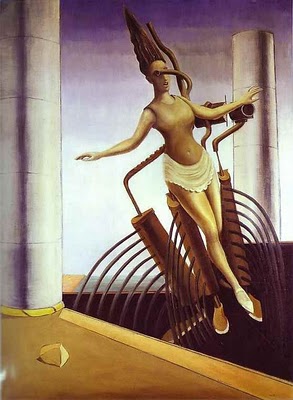 The equivocal woman (also known as the teetering woman), 1923 Oil on canvas, 130.5 x 97. 5 cm Kunstsammlung Nordrhein-Westfalen Düsseldorf, Germany