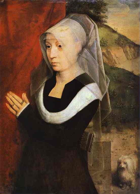 memling13 Memling. Portrait of a Woman Praying