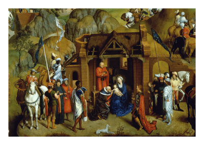 memling9 Memling. Seven Joys of Mary. detail