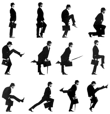 python2 Monty Python. The Silly Walk. John Cleese