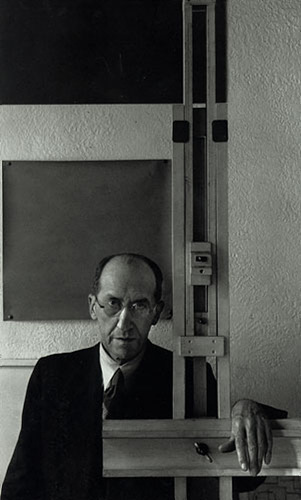 Piet Mondrian. 1942. Arnold Newman photo.