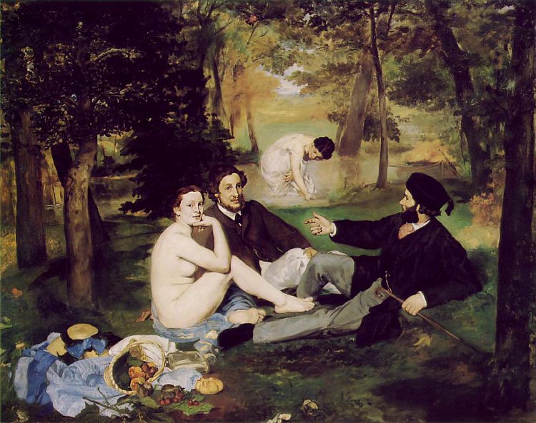 All art constantly aspires towards the condition of music. — Walter Pater  In 1863 Édouard Manet scandalized the art world by painting a picture of a picnic.