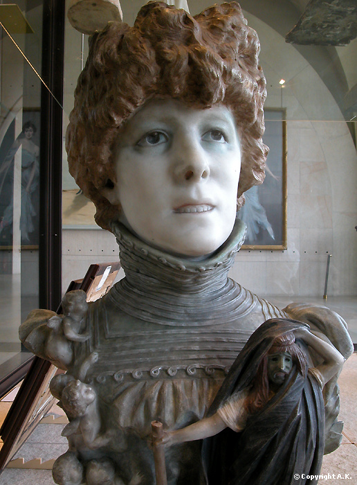 Jean-Léon Gérôme : Henriette Rosine Bernard (Sarah Bernhardt) : Sarah Bernhardt (1844-1923), comédienne, peintre et sculpteur - Blanche-Boldini-Helleu - Musée d'Orsay 