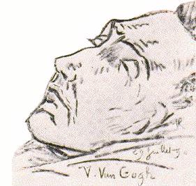 "Van Gogh scholar, Dr. Jan Hulsker, author of The New Complete Van Gogh: Paintings, Drawings, Sketches comments . . . . . .   For the question of Van Gogh shown clean-shaven on the drawing on his death-bed I can tell you only this. It seems impossible to find out in the documents if Vincent had a beard when he was in Auvers, or not. Don't be mistaken about the so-called "last" self-portrait: JH 1780, F 528. It probably is a fake,..."