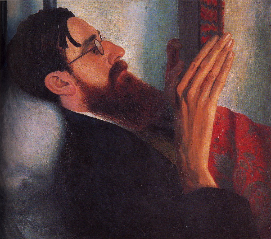 "Dora Carrington, Lytton Strachey, 1916  The Bloomsbury Group of painters, decorative artists, novelists and essayists were also apparently avid readers. Duncan Grant, Vanessa Bell and Roger Fry painted many portraits of each other, their friends and relations reading, writing and painting. One of their favorite subjects was writer Lytton Strachey, author of Eminent Victorians. Grant, Bell and Fry all painted his portrait, as did Dora Carrington, a great friend of Strachey’s, who chose to keep herself on the fringes of the Bloomsbury circle."