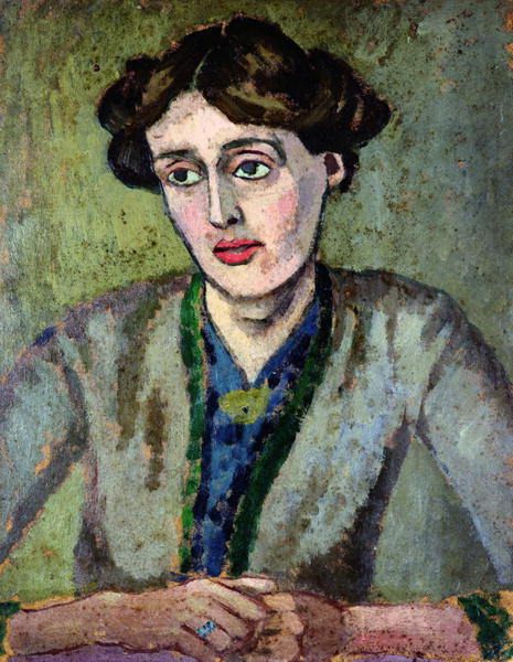 Virginia Woolf. Roger Fry. "When, towards the end of her life, VIRGINIA WOOLF (1882-1941), pioneer of literary modernism, met Sigmund Freud, pioneer of psychic spelunking, the latter presented her with a narcissus. It is not clear what Freud meant this gift to signify, but charitably it was a tribute to Woolf’s powers of penetrating the illusions of self. Her innovative and supple prose fiction elevates mundane events and concerns — planning a party (Mrs. Dalloway) or thinking about a family visit (To The Lighthouse) — to heights of lyric self-consciousness that define the age. Woolf’s recurring depression, rooted in childhood sexual abuse by a half-brother, is subtly folded into her art, giving the novels a melancholy beauty also to be found in the person of their author."