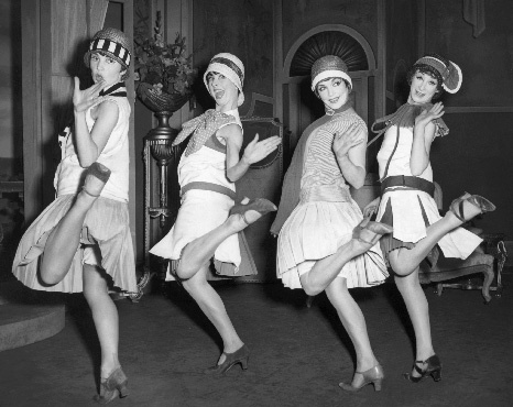 Four Dancers Doing the Charleston