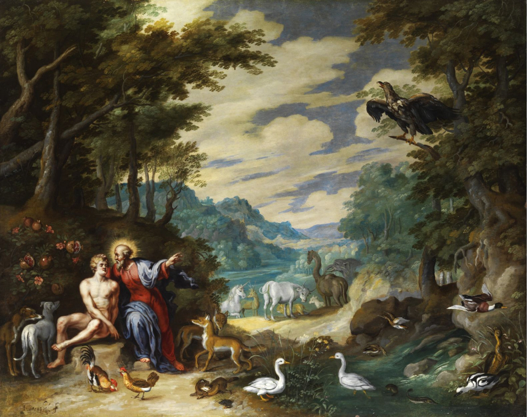 ---Creation of Adam - Jan Brueghel the Younger - 17th C.---click image for source...