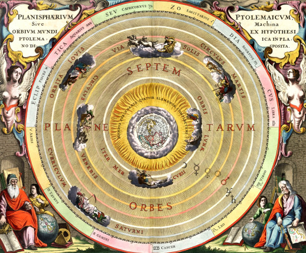 ---When the Greek astronomer Ptolemy approached this issue, he believed that the Earth ought to hold a privileged place in the cosmos, so he put it at the center of his system, and had the heavenly bodies move basically on circles centered on the Earth. Unfortunately, this didn't even come close to accounting for the actual observed motions, so Ptolemy added epicycles. An epicycle is a second circle with its center moving along the main circle. These strange orbits turned out to describe the motion of the Sun, Moon, and planets fairly well. Of course, "fairly well" is not well enough for astronomers. To get better accuracy, some adjustments needed to be made to Ptolemy's system.---Read More:http://www.black-holes.org/relativity1.html