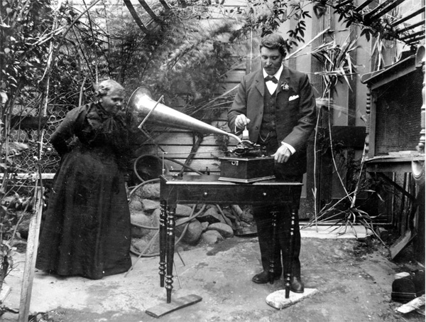 ---In 1899 and 1903 Fanny Smith recorded songs on wax cylinders that are now held in the Tasmanian Museum and Art Gallery (from where the photograph below also comes). These are the only recordings ever made of Tasmanian aboriginal songs and speeches---Read More:http://www.andaman.org/BOOK/chapter52/3-Tasmania-destruction/destruction.htm