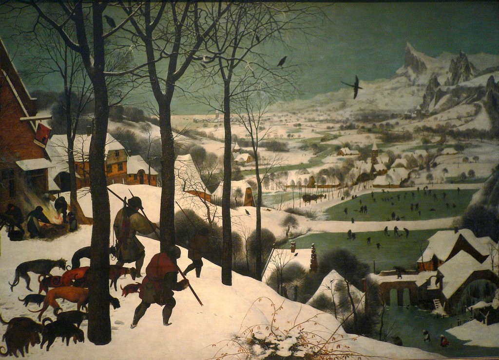 ---Pieter Brueghel the Elder, Hunters in the Snow, 1565---image:WIKI