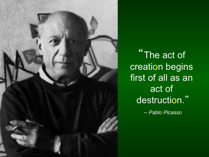 --- "I am always doing that which I cannot do, in order that I may learn how to do it." - Pablo Picasso 42. "If we all did the things we are capable of doing, we would literally astound ourselves." - Thomas Edison 43. "Shoot for the moon. Even if you miss, you'll land among the stars." - Les Brown 44. If one advances confidently in the direction of his dreams, and endeavors to live the life which he has imagined, he will meet with a success unexpected in common hours." - Henry David Thoreau 45. "Everything you can imagine in real." - Picasso---click image for source...