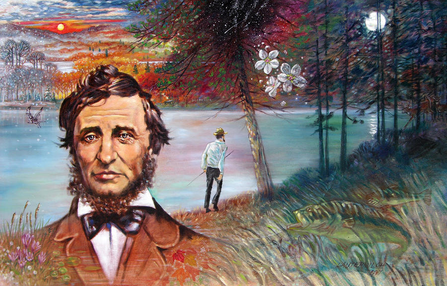 ---Henry David Thoreau Painting - Henry David Thoreau Fine Art Print - John Lautermilch---click image for source...