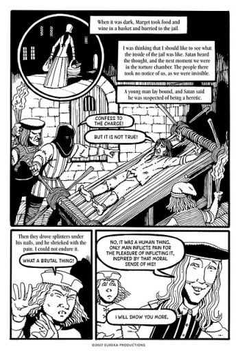 ---The Mysterious Stranger: Art by Rick Geary)---click image for source...